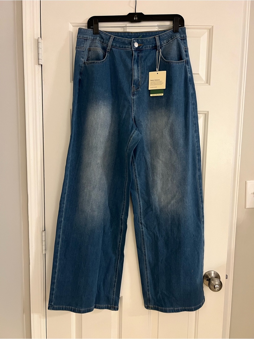 Halara Flex Mid Rise Washed Casual Baggy Jeans with Pockets - Size L - Picture 5 of 6